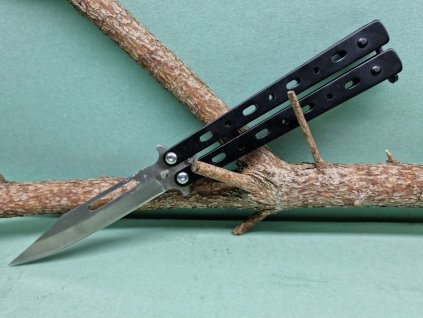 Nôž motýlik čierny 23/10cm