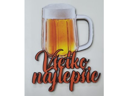 Zápich na tortu Všetko najlepšie PIVO