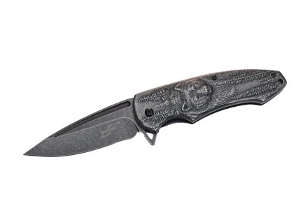 Poľovnícky vreckový nôž motív Medveď 20/8,5cm + klip