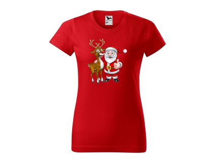 Tričko dámske s vianočným motívom Sob a Santa