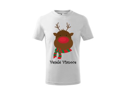 Tričko detské s vianočným motívom Veselé Vianoce