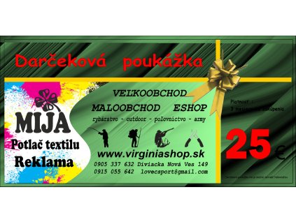 Darč pouk 25€