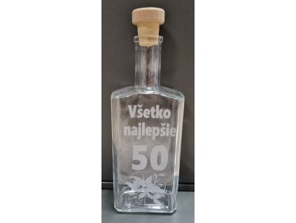 Darčeková fľaša Všetko najlepšie  "50" 1000ml