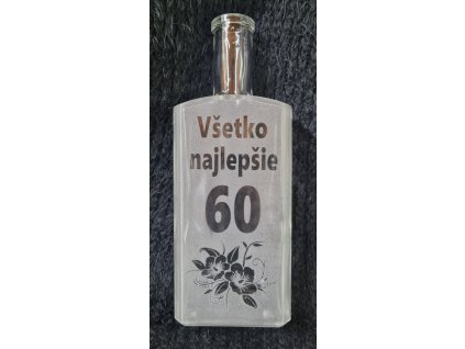 Darčeková fľaša Všetko najlepšie "60" 1000ml