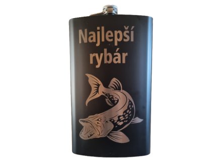 Ploskačkas motívom Šťuka  NAJLEPŠÍ RYBÁR 1750ml