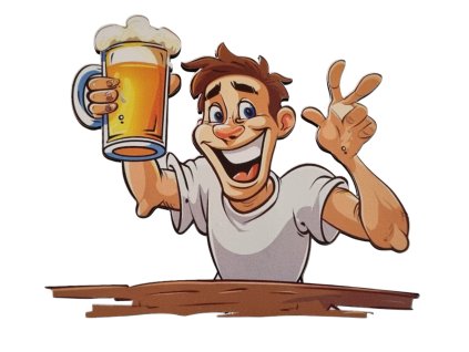 Zápich na tortu s motívom Pivo