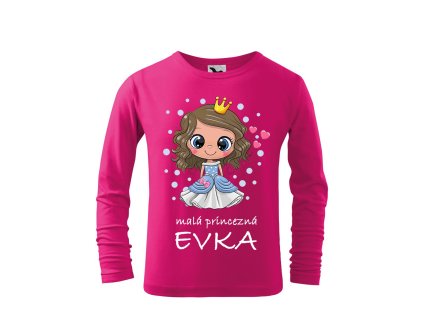 Tričko detské s motívom Princezná modrá DR