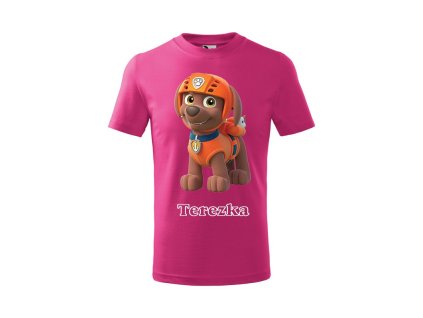 Tričko s rozprávkovým motívom Paw Patrol Zuma