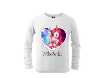 Tričko detské s motívom bábika Enchantimals Zajac DR