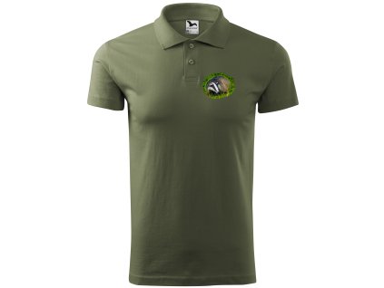 Polokošeľa s poľovníckym motívom Jazvec FJZ1