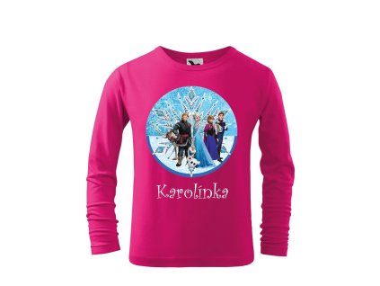 Tričko detské s rozprávkovým motívom Frozen všetci
