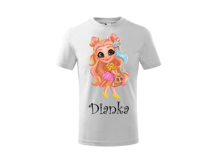 Tričko detské s motívom bábika Hairdorables 4