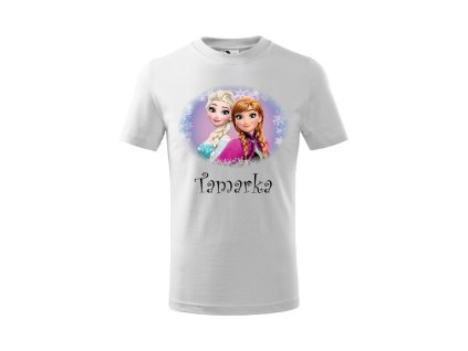 Tričko s motívom Anna a Elsa kruh