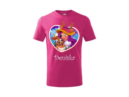 Tričko detské s motívom Enchantimals jeleň