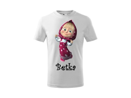 Tričko detské s motívom Máša a medveď