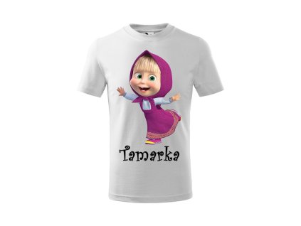 Tričko detské s motívom Máša a medveď 3