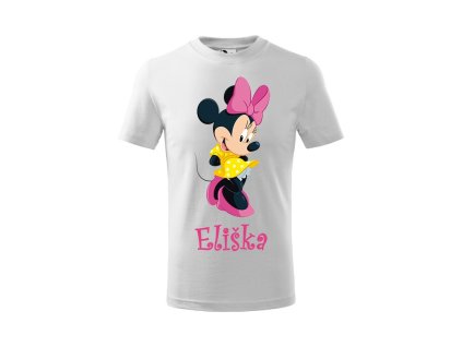 Tričko detské s motívom Minnie žltá