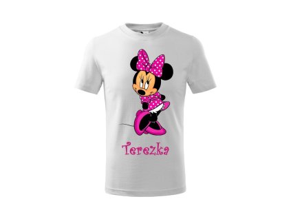 Tričko detské s motívom Minnie ružová