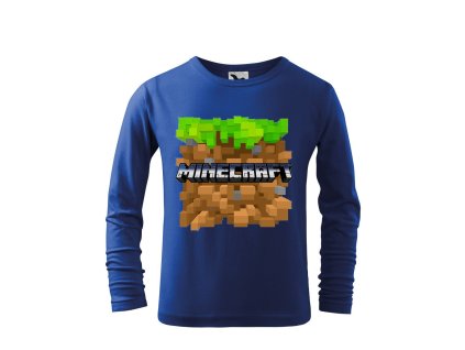 Tričko detské s motívom Minecraft štvorec