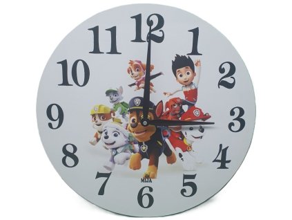 Drevené hodiny Paw Patrol ø 25cm