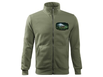 Mikina na zips s motívom Sumec hlava  FSu1
