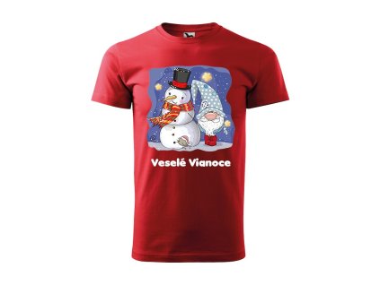 Tričko s motívom Snehuliak vianočný