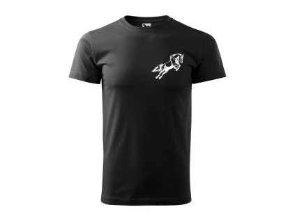 Tričko s motívom Kôň skákajúci