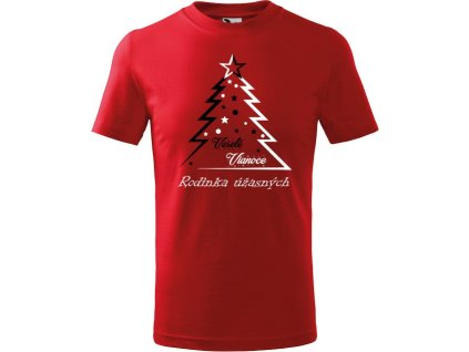 Tričko s motívom Veselé Vianoce Rodinka úžasných