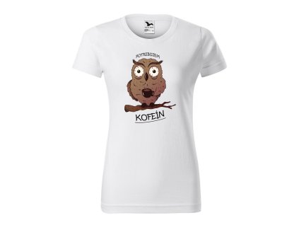 Tričko s motívom  Potrebujem kofeín