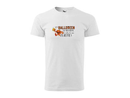 Tričko s motívom Cez Halloween sa nedrieme, to radšej do rána pijeme