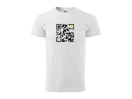 Tričko s motívom QR -kód myš vyšúchané