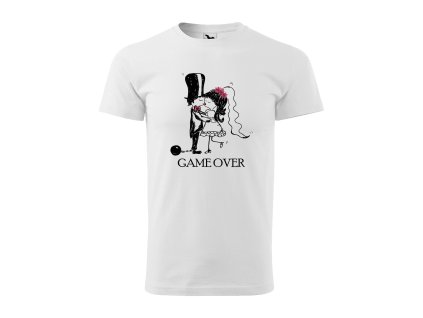 Tričko s vtipným motívom Game over