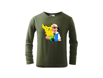 Tričko detské s rozprávkovým motívom Pikachu