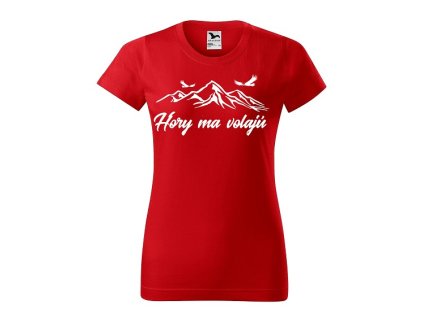 Tričko s bielym motívom  Hory ma volajú