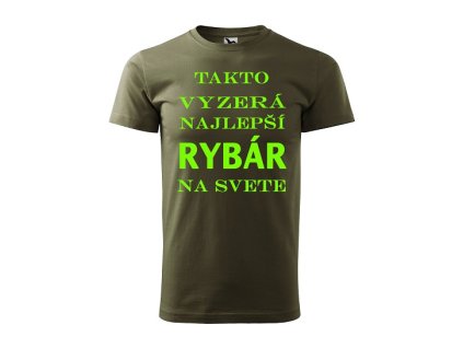 Tričko s motívom Najlepší rybár