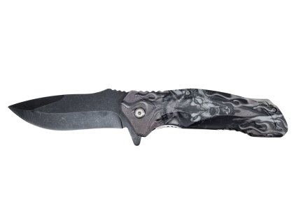 Zatvárací vreckový nôž motív vlk +klip 21,5cm/9cm
