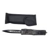 Nôž vyskakovací obojstranné ostrie 23/9,5cm + púzdro