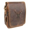 Pánska kožená taška crossbody motív Jeleň
