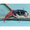 Bojový obranný nôž karambit motív červená pavučina +púzdro 19/9cm
