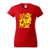 dámske červené zlaté vianoce