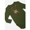 Detské body dlhý rukáv poľovnícky motív jeleň FJ3H