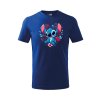 detské modré stitch srdce