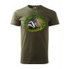 Tričko pánske s poľovníckym motívom Jazvec FJZ1