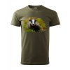 Tričko pánske s poľovníckym motívom Jazvec FJZ2