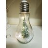 Vianočná žiarovka so stromčekom 18cm