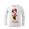 Tričko detské s rozprávkovým motívom Minnie červená bodky