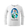 Tričko detské s rozprávkovým motívom Frozen Anna, Elsa a Olaf