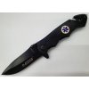 Kandar vreckový zatvárací nôž záchranársky znak +klip 21,5cm/8,5cm