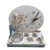 Hodiny s fľašou a 4 pohárikmi  Jeleň