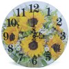 Drevené hodiny  Slnečnica ø 25cm